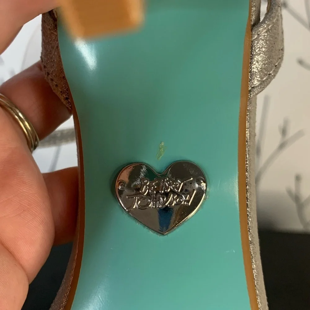 Betsey Johnson Veda Metallic Heels